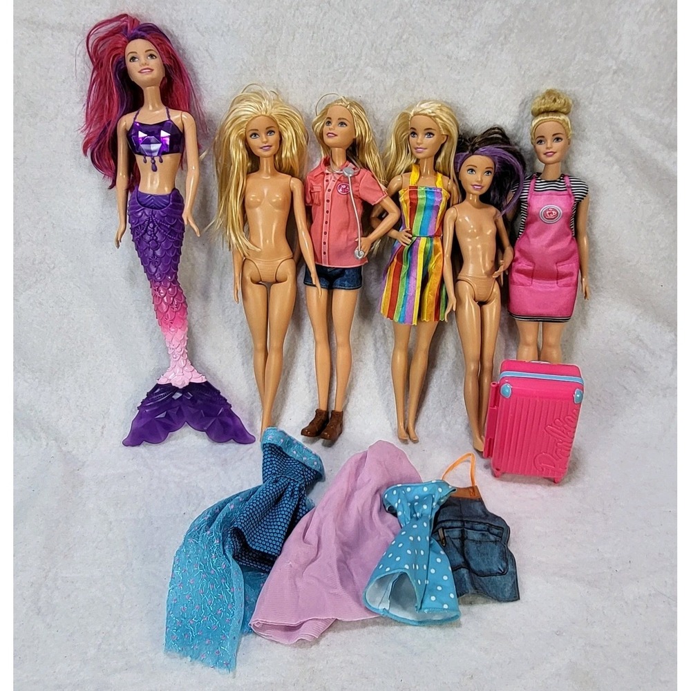 Barbie Dreamtopia Gem Mermaid Doll Lot‎ Fashion Dolls Clothes Accessories